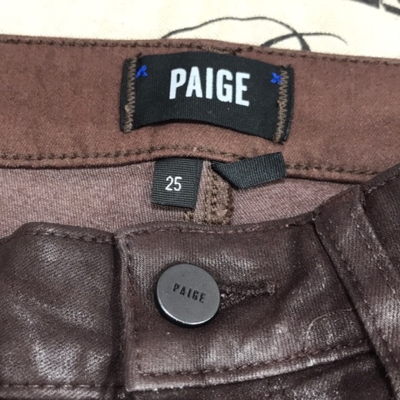 PAIGE Women's Skinny Jeans in Dark Brown - Picture 5 of 7